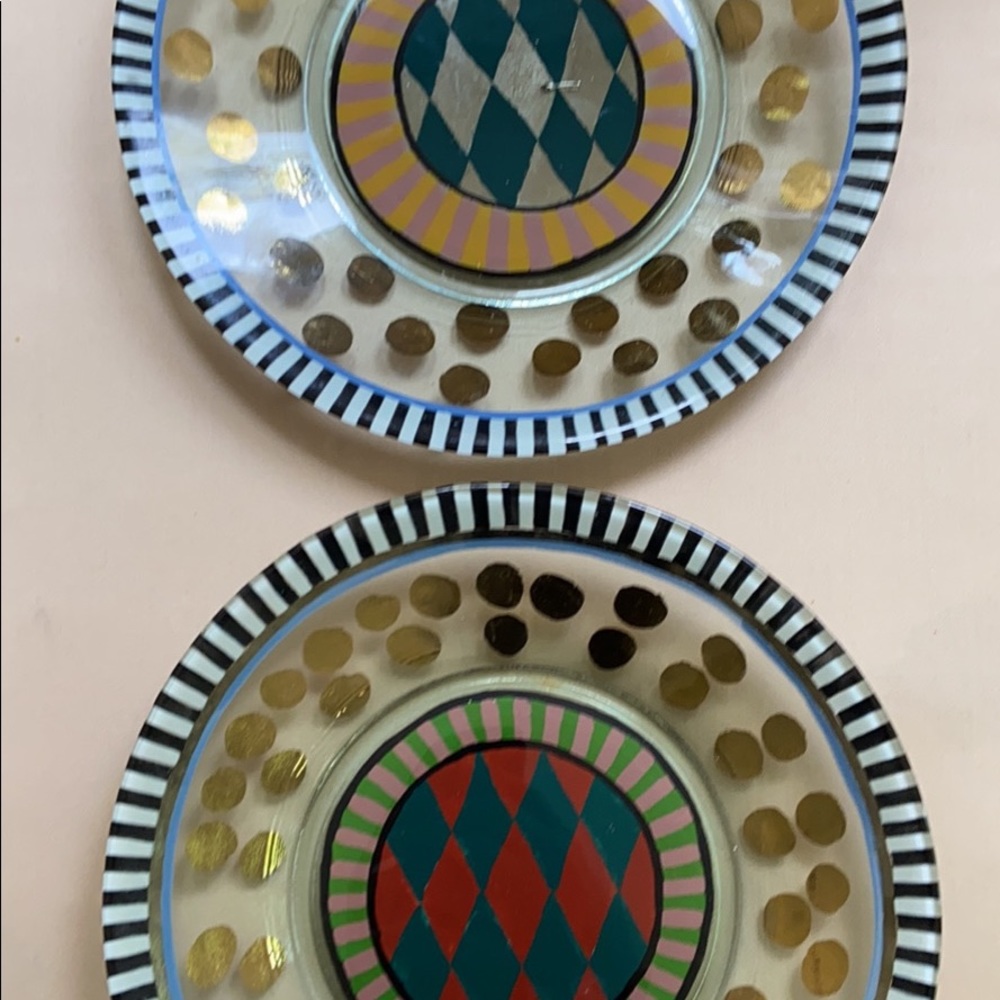 MacKenzie Childs plate set of 2